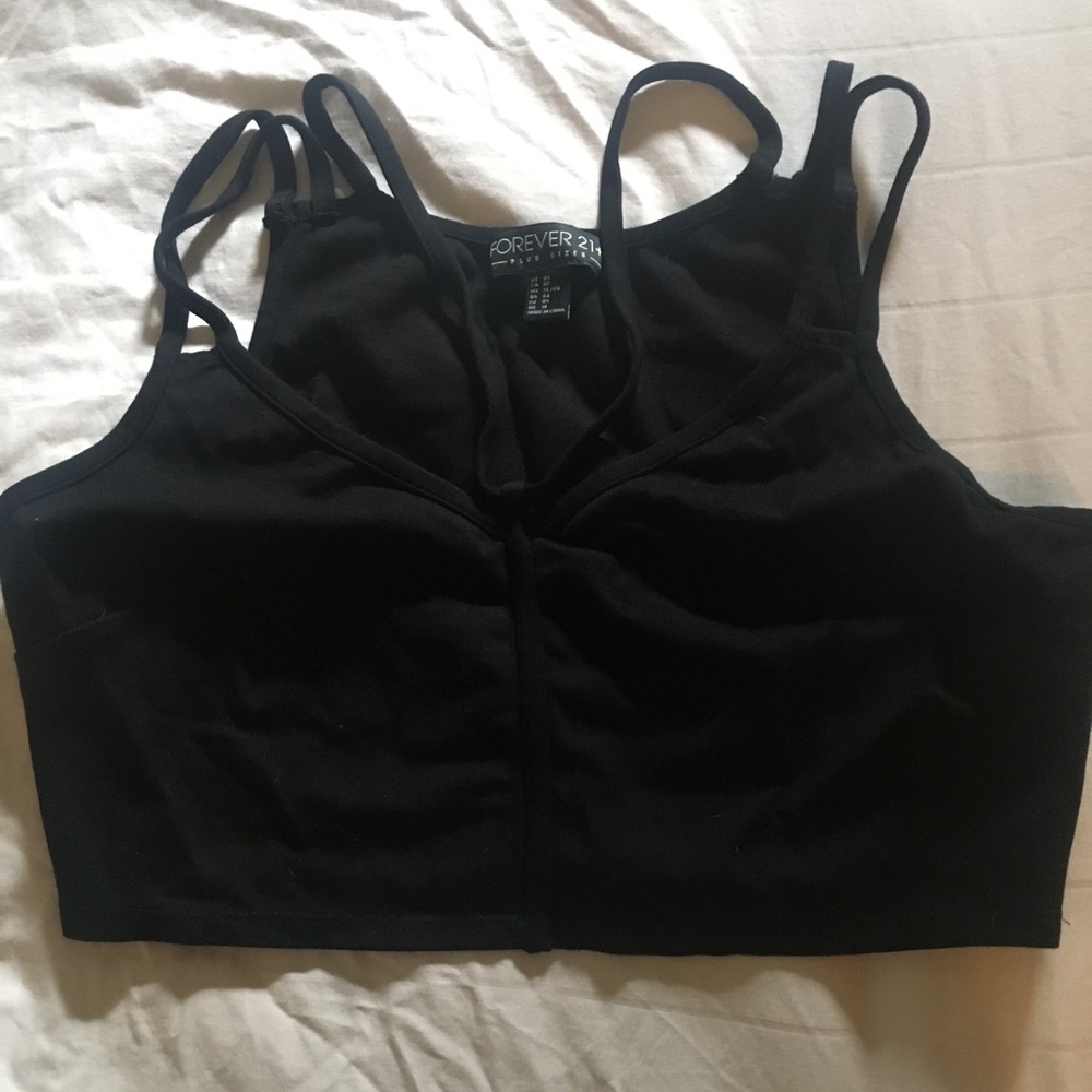 Forever 21 Plus Black Bralette